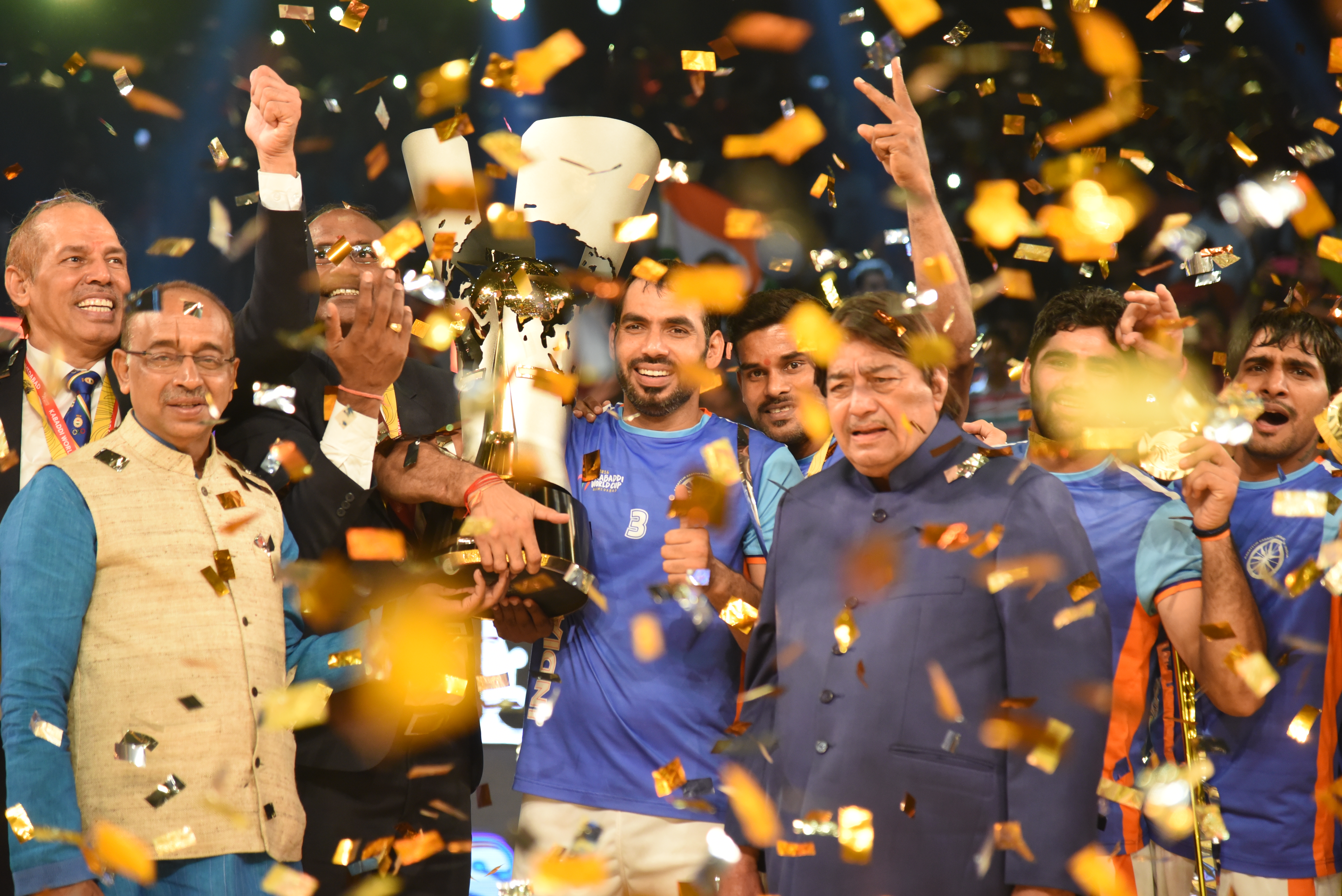 India winning Kabaddi World Cup 2016